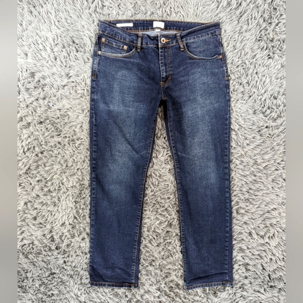 Weatherproof Men's Flex Vintage Straight Fit Jeans Dark Wash 34x32